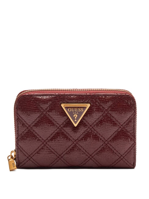 GUESS GIULLY  Mittelgroße Brieftasche Burgund - Brieftaschen Damen