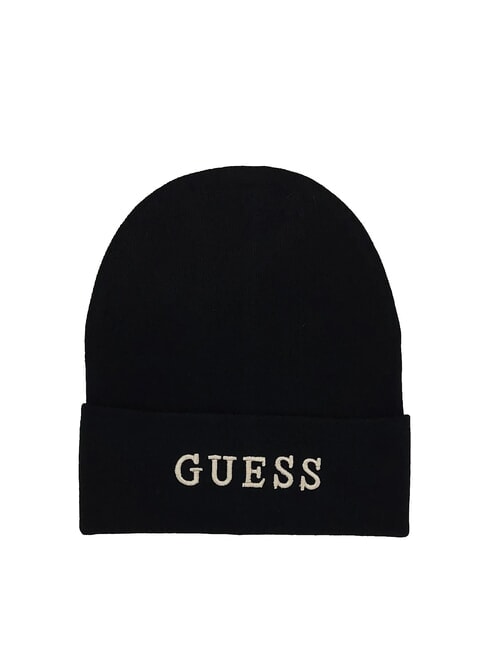 GUESS LOGO Umschlagmütze SCHWARZ - Mützen/Hüte
