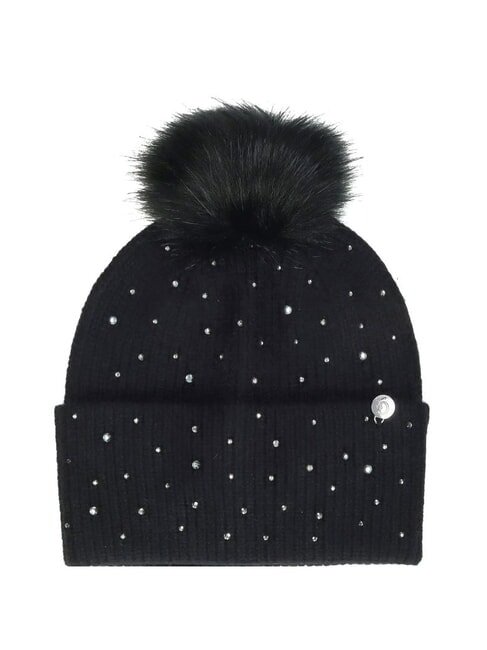 GUESS STRASS Mütze mit Bommel SCHWARZ - Mützen/Hüte