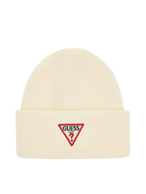 GUESS PATCH TRIANGOLO Umschlagmütze NICHT-GERADE WEISS - Mützen/Hüte