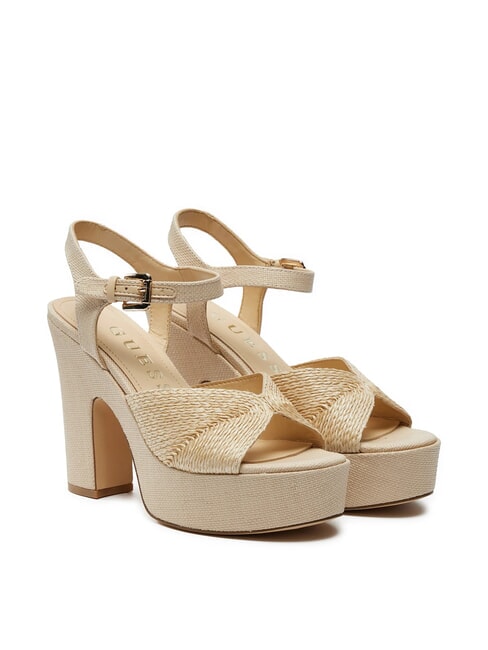 GUESS STARLA Sandalen mit hohem Keilabsatz Nackt - Damenschuhe