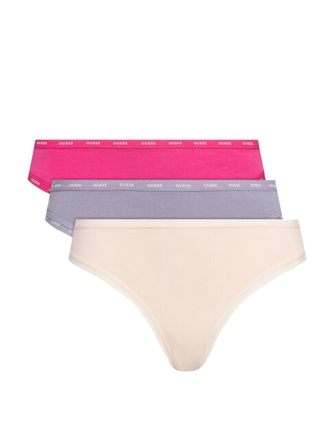 GUESS BASIC Set mit 3 Tangas erröten violett rosa co - Damenslip