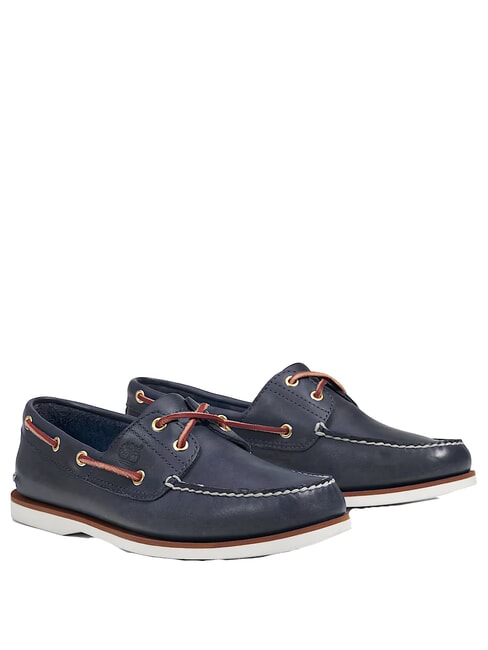 TIMBERLAND CLASSIC BOAT  Bootsschuhe aus Leder Blau - Herrenschuhe