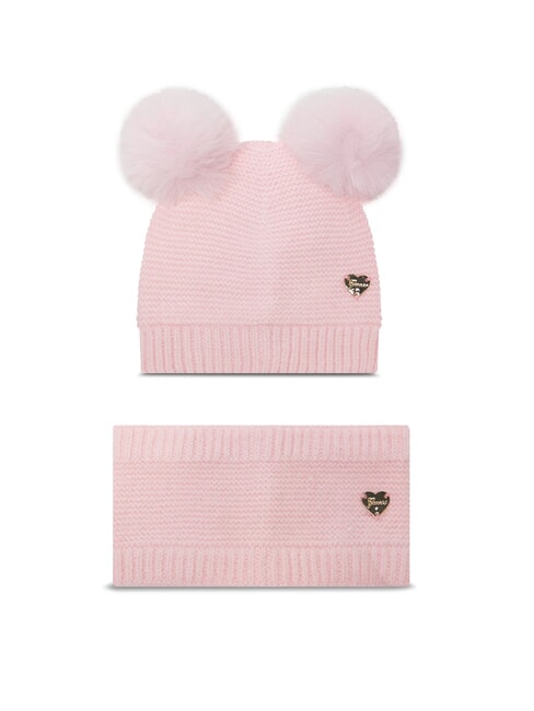 GUESS KIDS Mütze und Schal Set Ballett rosa - Kinderhüte
