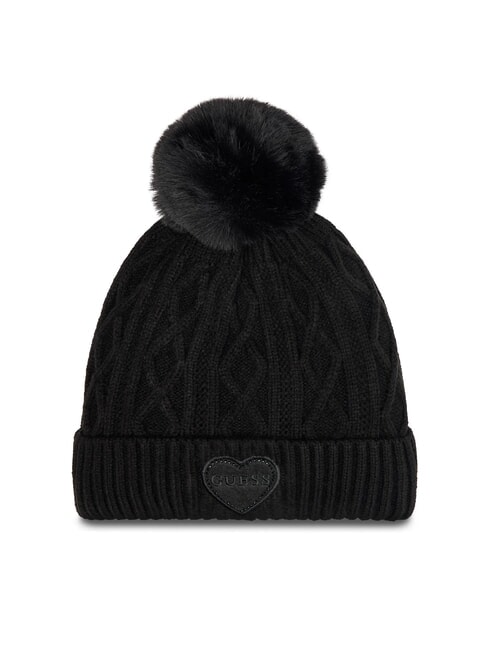 GUESS KIDS Geflochtene Mütze mit Bommel jetbla - Kinderhüte