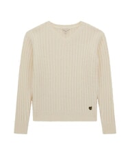 GUESS KIDS Gerippter Pullover mit V-Ausschnitt - Kinderpullover