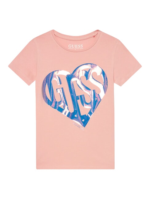GUESS KIDS T-Shirt mit Herz-Print geliebtes Rosa - Kinder-T-Shirt