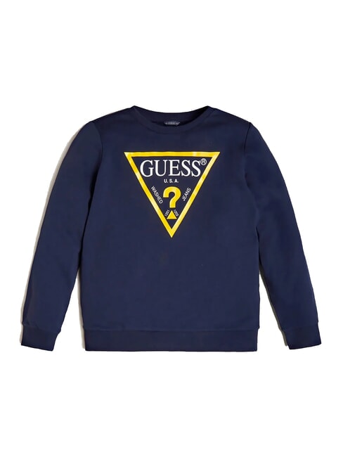 GUESS CORE KIDS Langärmliges Sweatshirt mit Logo-Print Deck blau - Sweatshirts Kinder
