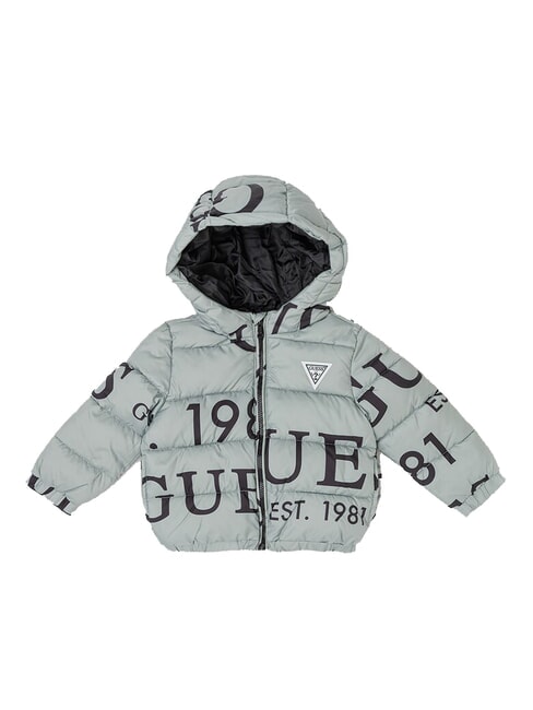 GUESS KIDS Daunenjacke mit Kapuze und St-Logo grüner Balsam - Kinder Jacken