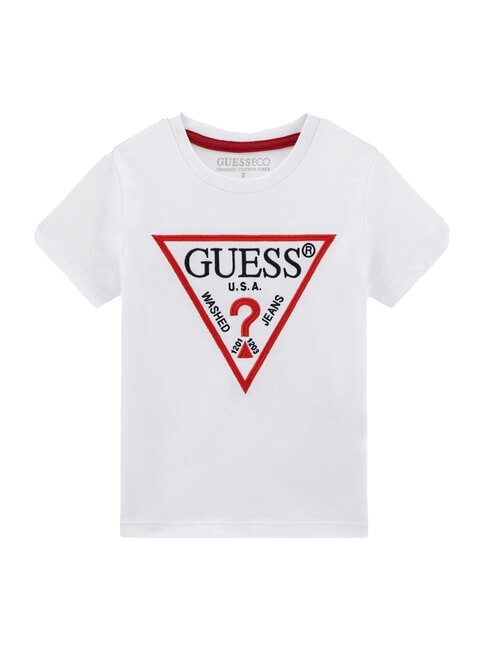 GUESS KIDS T-Shirt mit ikonischem Print purweiß - Kinder-T-Shirt