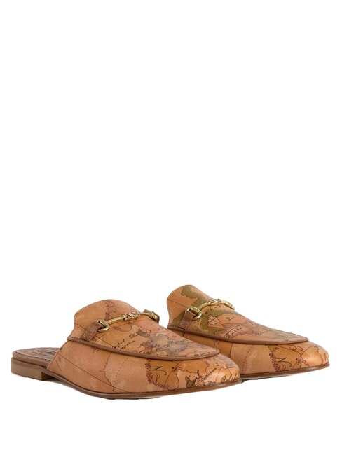 ALVIERO MARTINI PRIMA CLASSE GEO CLASSIC Hausschuhe aus Leder NATÜRLICH - Damenschuhe