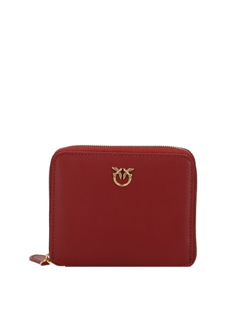 PINKO TAYLOR Geldbörse mit umlaufendem Reißverschluss Bordeaux-Merlot-Antikgold - Brieftaschen Damen