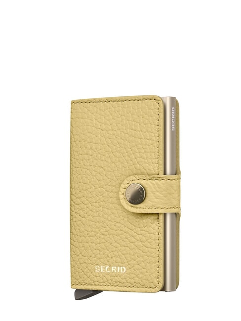 SECRID PEBBLE  Portemonnaie aus gehämmertem Leder buttergelb - Brieftaschen Damen