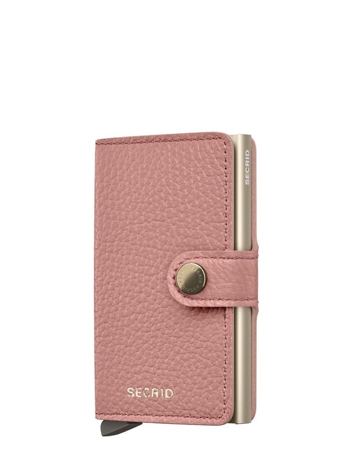 SECRID PEBBLE  Portemonnaie aus gehämmertem Leder Rose - Brieftaschen Damen