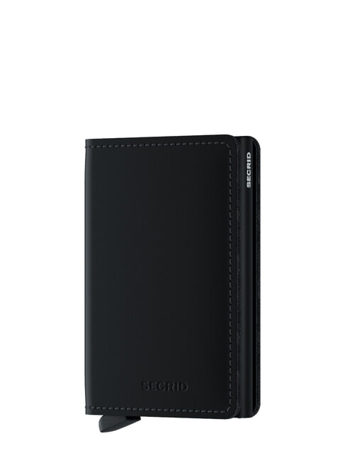 SECRID MATTE Schlanke Lederbrieftasche Schwarz - Brieftaschen Herren