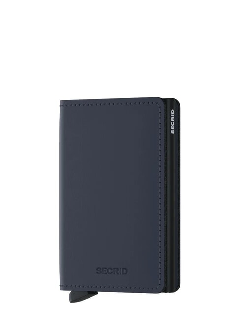 SECRID MATTE Schlanke Lederbrieftasche nachtblau - Brieftaschen Herren