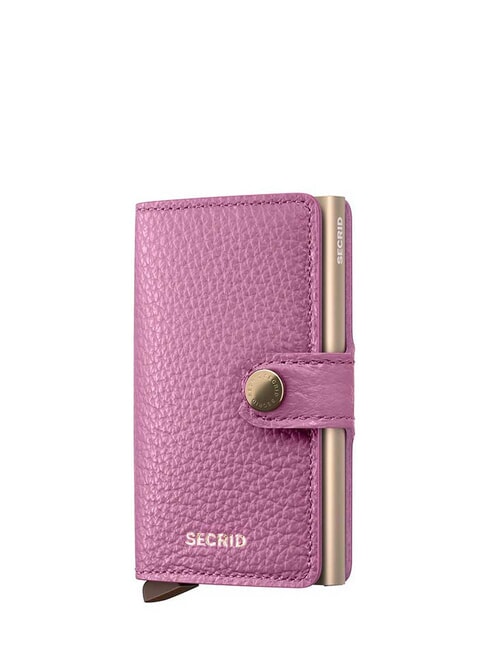 SECRID PEBBLE  Portemonnaie aus gehämmertem Leder Orchidee - Brieftaschen Damen