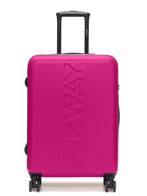 KWAY MAXILOGO Mittelgroßer Trolley rosa - blau und kobalt - Harte Trolleys