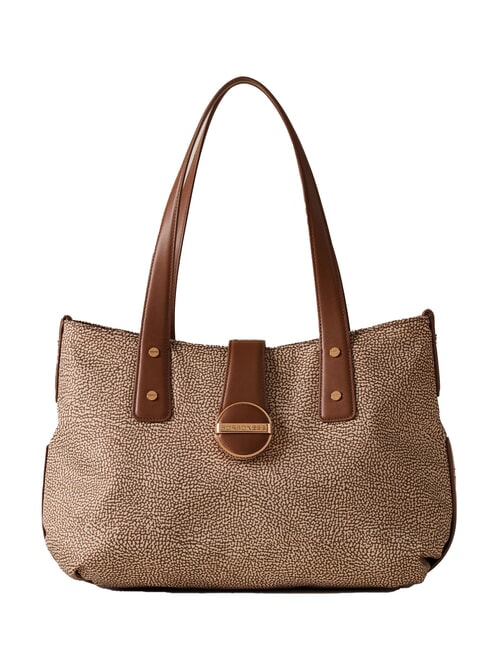 BORBONESE ECLIPSE  Schulter-Shopper beiger Meer - Damentaschen