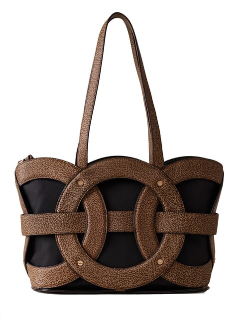 BORBONESE ALL-ROUND  Schulter-Shopper natur op / schwarz - Damentaschen