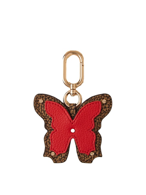 BORBONESE KEYRING Farfalla Schlüsselanhänger natur op / korallenrot - Schlüsselanhänger und Schlüsseletuis