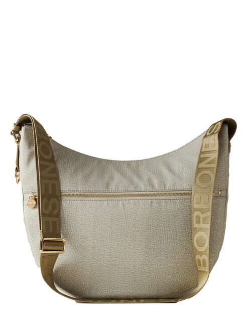 BORBONESE LUNA M Schultertasche khaki - Damentaschen