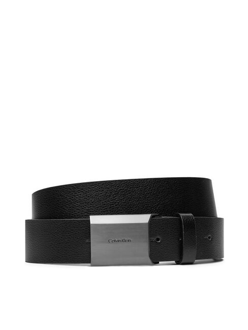CALVIN KLEIN BELEVED PLAQUE Verstellbarer Gürtel mit Platte ck schwarz - Gürtel