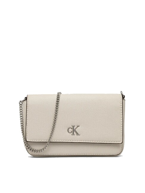 CALVIN KLEIN MINIMAL MONOGRAM Mini-Umhängetasche Weiß-Birke - Damentaschen