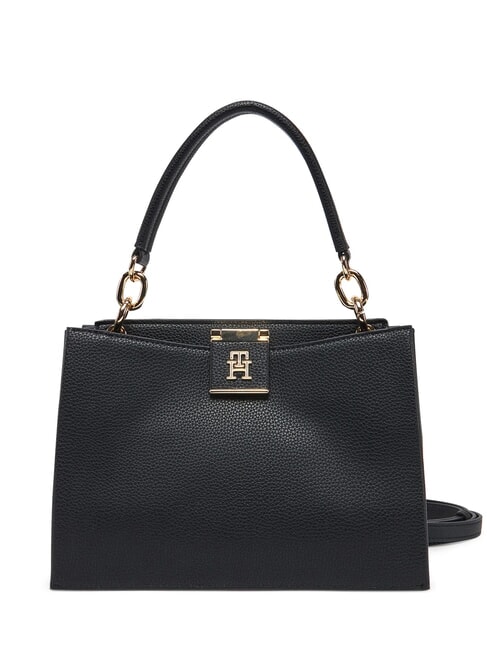 TOMMY HILFIGER TH HERITAGE Handtasche, mit Schultergurt Schwarz - Damentaschen
