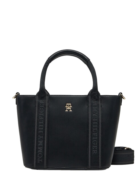 TOMMY HILFIGER TH LOGOTAPE Handtasche, mit Schultergurt Schwarz - Damentaschen
