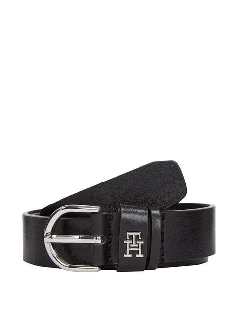 TOMMY HILFIGER ESSENTIAL EFFORTLESS Ledergürtel Schwarz - Gürtel