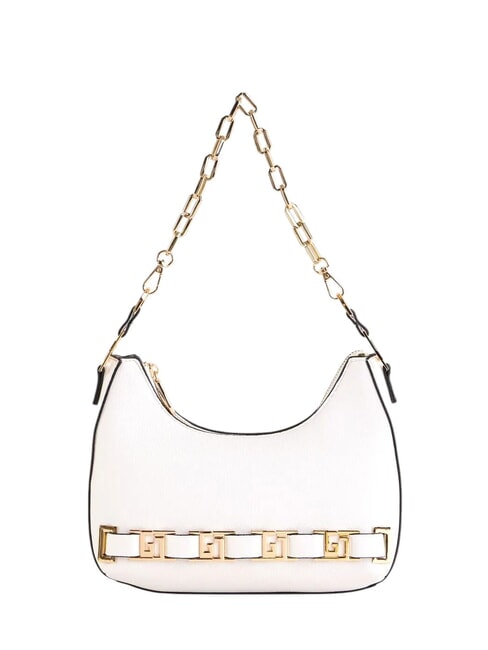 GAUDÌ DORIS Umhängetasche mit Metalllogos Weiß - Damentaschen