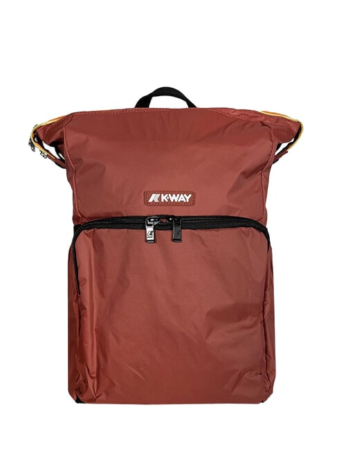 KWAY MAIZY 15,6" Laptop-Rucksack rot bräunlich - PC-Rucksäcke