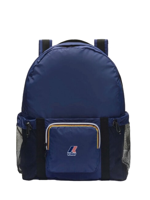 KWAY LE VRAI 3.0 MICHEL Faltbarer Nylonrucksack tiefes Kobaltblau - Rucksäcke für Schule &amp; Freizeit