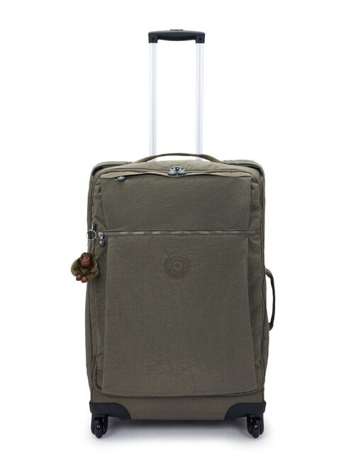 KIPLING DARCEY M Halbstarrer Trolley mittlerer Größe Feld grün - Halbharte Trolleys