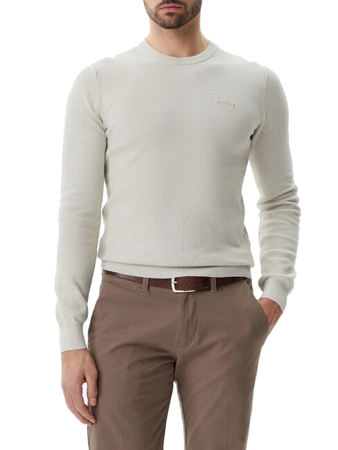 GUESS GARFIELD Baumwollpullover Resort-Sand - Herrenpullover