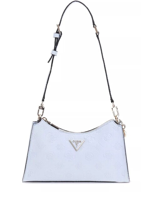 GUESS CRESIDIA Schultertasche mit geprägtem Logo puderblau - Damentaschen