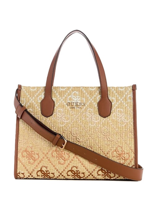 GUESS SILVANA Umhängetasche Cognac / Oliven - Damentaschen