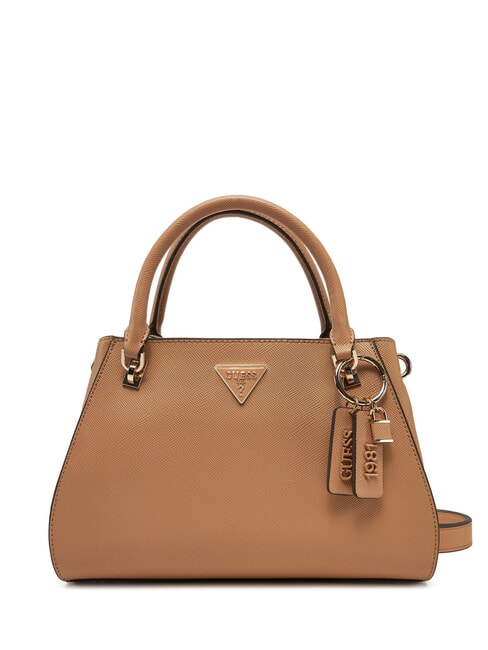 GUESS NOELLE Handtasche mit Saffiano-Print BEIGE - Damentaschen