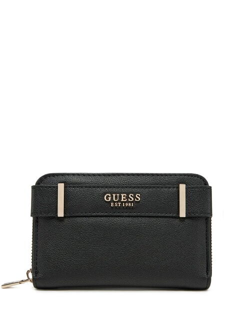 GUESS ANADELA Mittelgroße Geldbörse mit Rundum-Reißverschluss SCHWARZ - Brieftaschen Damen