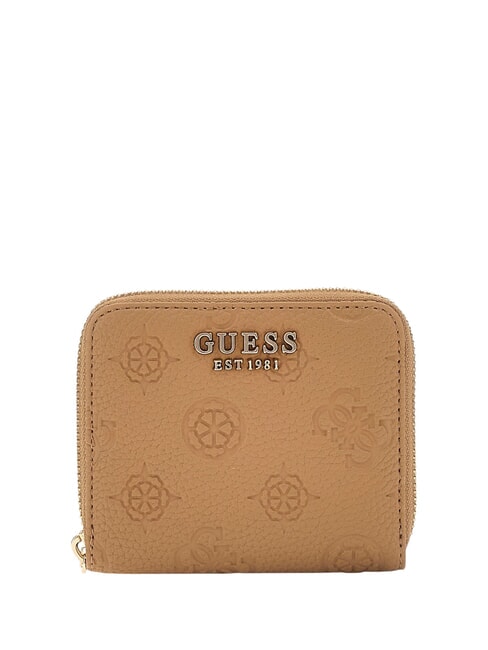GUESS CRESIDIA  Mini-Geldbörse mit umlaufendem Reißverschluss BEIGE - Brieftaschen Damen