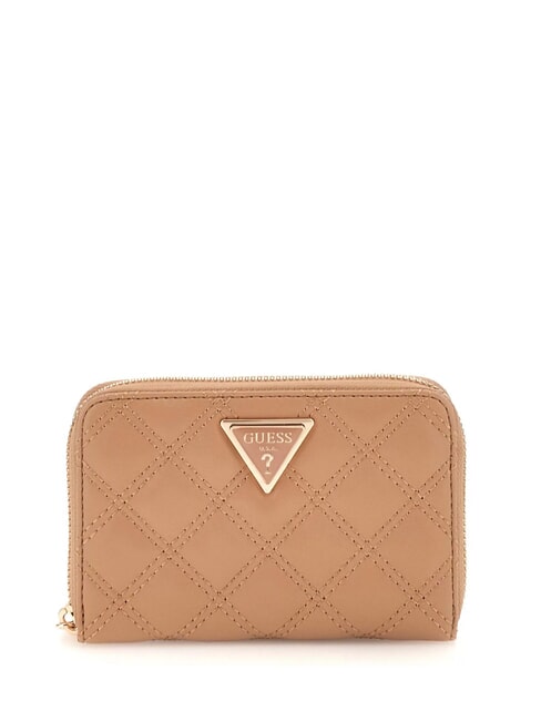 GUESS GIULLY  Mittelgroße Geldbörse mit umlaufendem Reißverschluss BEIGE - Brieftaschen Damen