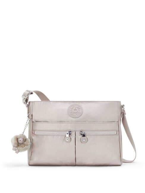 KIPLING NEW ANGIE Umhängetasche mit mehreren Taschen Metallglühen - Damentaschen