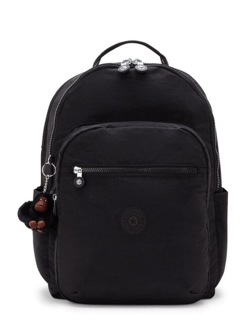 KIPLING SEOUL Rucksack mit 15"-Laptopfach echtes Schwarz - Rucksäcke für Schule &amp; Freizeit