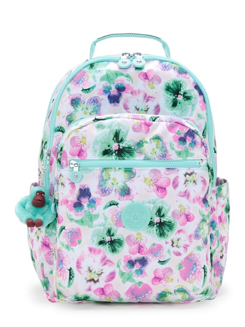KIPLING SEOUL COLLEGE Rucksack mit 15"-Laptopfach Aquablüte - Rucksäcke für Schule &amp; Freizeit