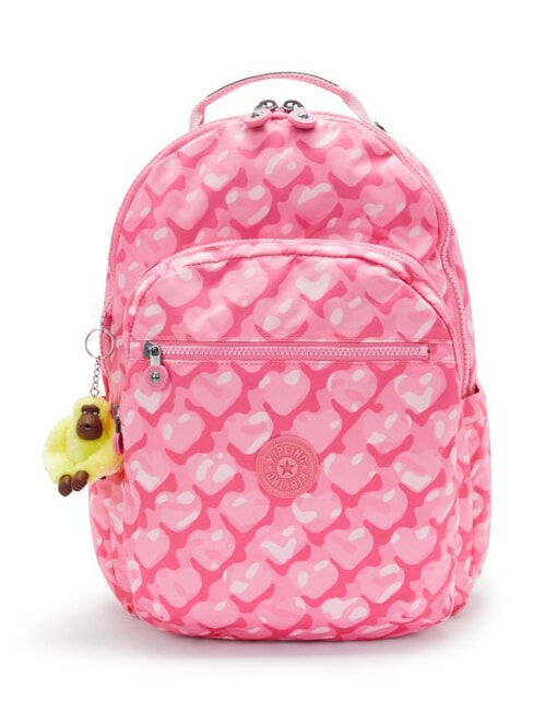 KIPLING SEOUL LAP Rucksack mit 15"-Laptopfach entzückende Herzen - Rucksäcke für Schule &amp; Freizeit