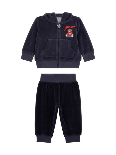 GUESS KIDS Set aus Hemd und Hose aus Chenille smartblue - Strampler und Baby-Outfits