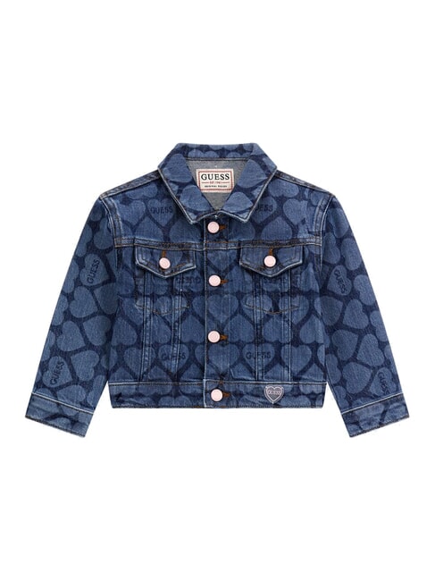 GUESS KIDS Jeansjacke blauer Herzlaser war - Kinder Jacken