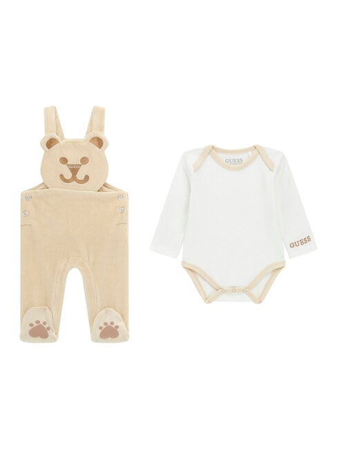 GUESS KIDS Set aus Body und Jumpsuit Salz weiß - Strampler und Baby-Outfits