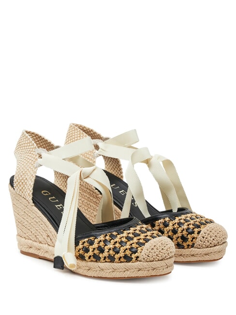 GUESS CYRENAM  Hohe Espadrilles-Sandalen SCHWARZ - Damenschuhe